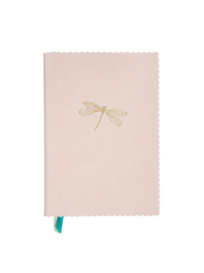 Notizbuch Schreibkladde "Libelle" creme-Rose Majoie, A5 240 Seiten