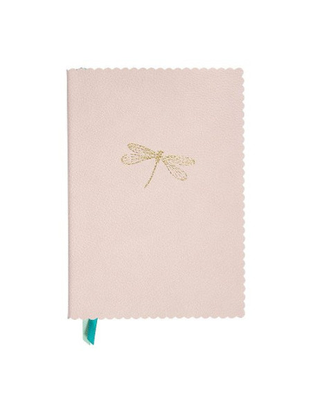 Notizbuch Schreibkladde "Libelle" creme-Rose Majoie, A5 240 Seiten