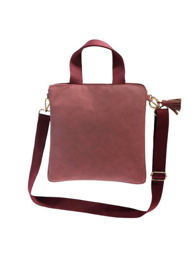 Umhängetasche Handtasche Majoie Soft, Beere 30x30cm