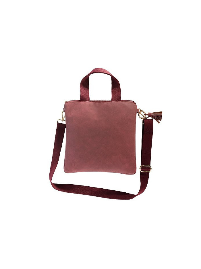Umhängetasche Handtasche Majoie Soft, Beere 30x30cm Umhängetasche Handtasche Majoie Soft, Beere 30x30cm