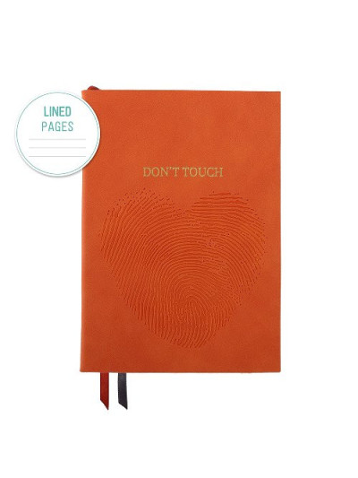 Notizbuch Schreibkladde "Don't Touch" Majoie Orange A5 240 Seiten