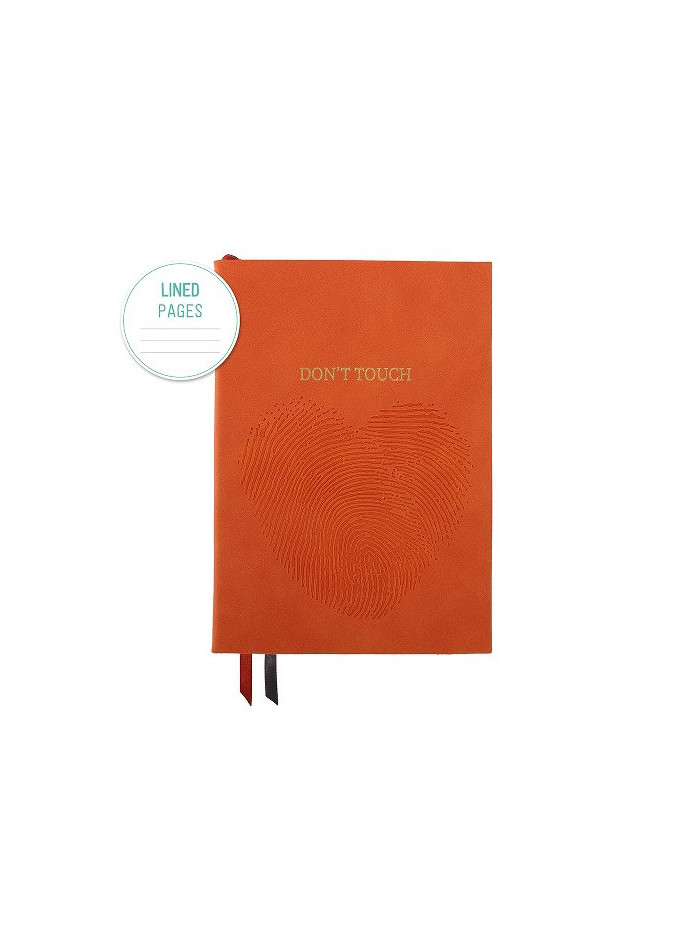 Notizbuch Schreibkladde "Don't Touch" Majoie Orange A5 240 Seiten