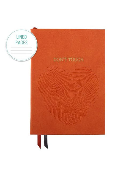 Notizbuch Schreibkladde "Don't Touch" Majoie Orange A5 240 Seiten
