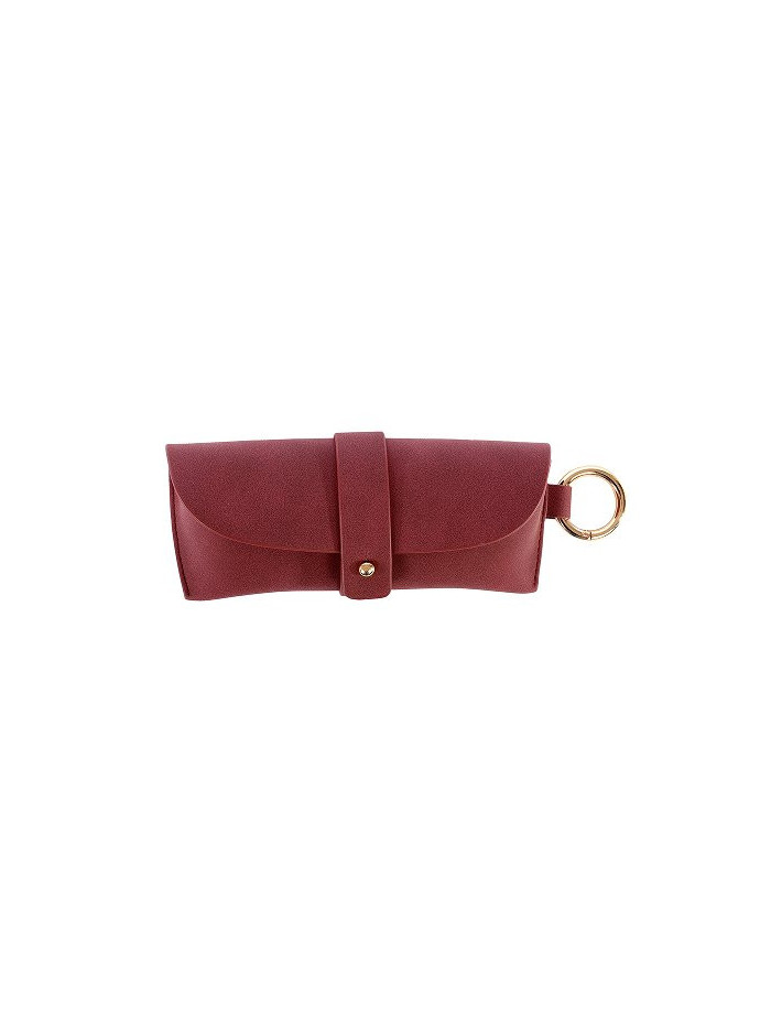 Brillenetui Majoie Leder-Optik Beere 17x7cm Brillenetui Majoie Leder-Optik Beere 17x7cm