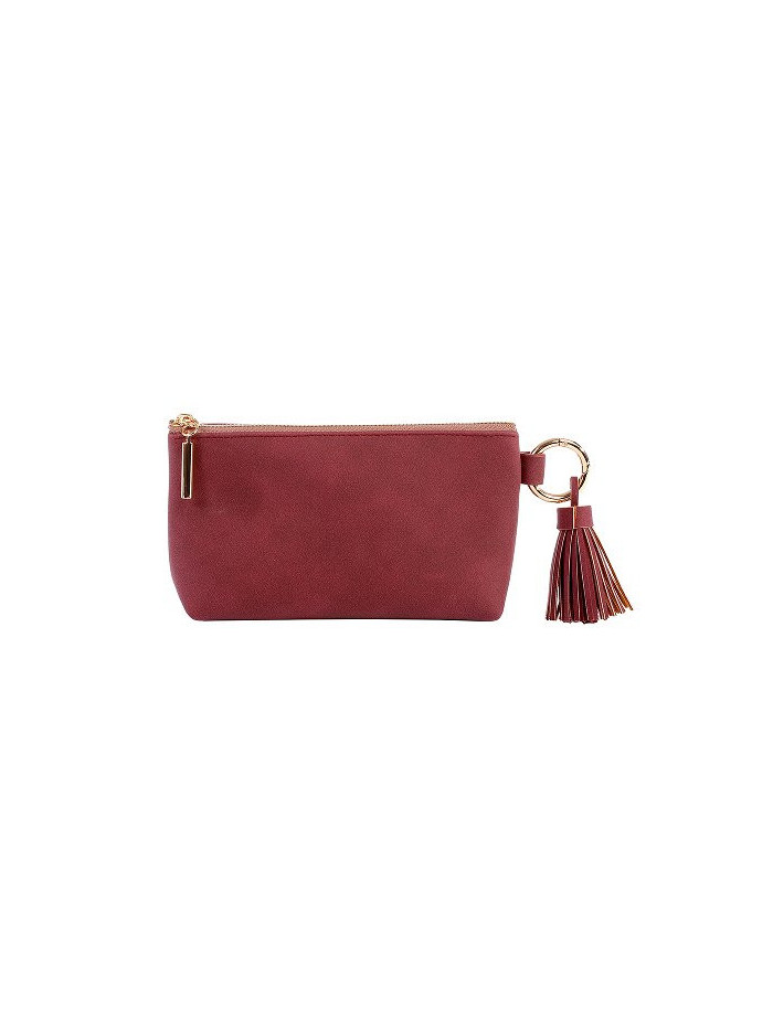 Kosmetiktasche Majoie Leder-Optik Beere 18x10x5 cm Kosmetiktasche Majoie Leder-Optik Beere 18x10x5 cm