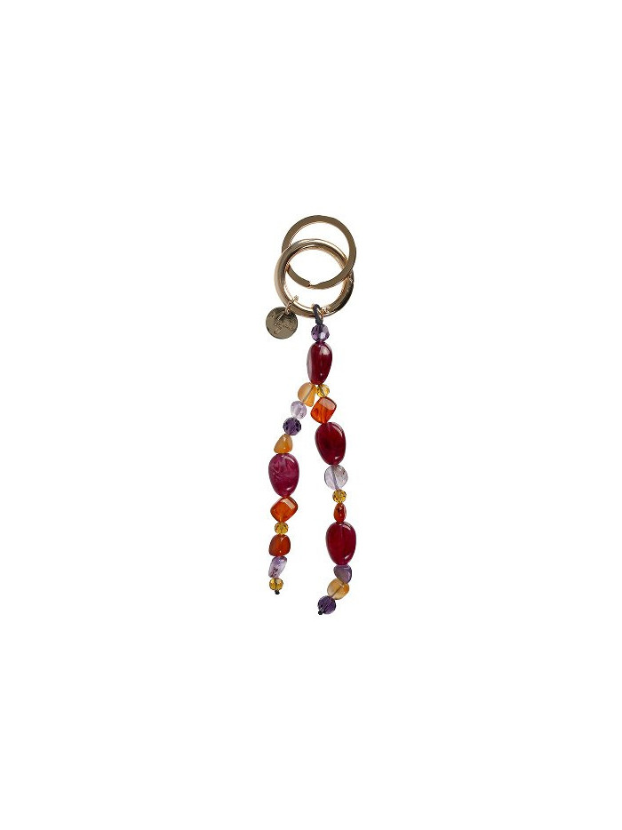 Schlüsselanhänger Handtaschenanhänger Beere-Orange, Echte Glasperlen Majoie Schlüsselanhänger Handtaschenanhänger Beere-Orange, Echte Glasperlen Majoie