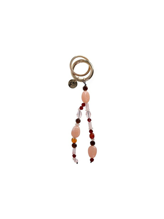 Schlüsselanhänger Handtaschenanhänger Rose, Echte Glasperlen Majoie Schlüsselanhänger Handtaschenanhänger Rose, Echte Glasperlen Majoie