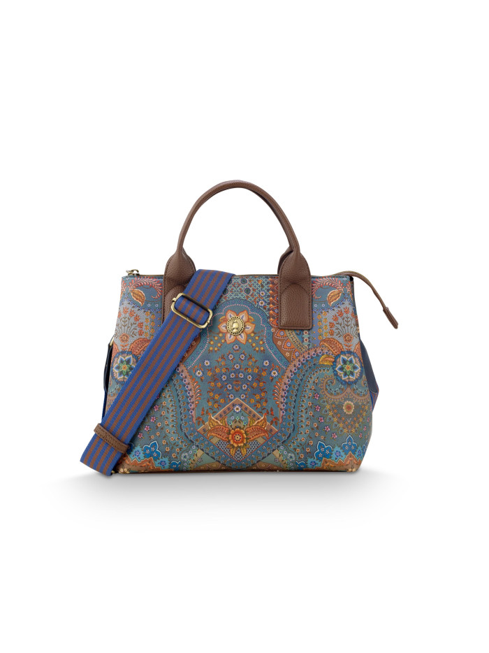 Umhängetasche - Handtasche Fia Jabali blue, Medium 26,5x14x22cm