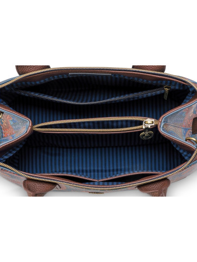 Umhängetasche - Handtasche Fia Jabali blue, Medium 26,5x14x22cm