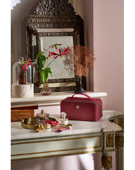 Kosmetiktasche Beauty Case Cyrille Medium Red 23,5x11x22cm